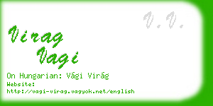 virag vagi business card