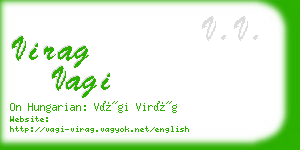 virag vagi business card